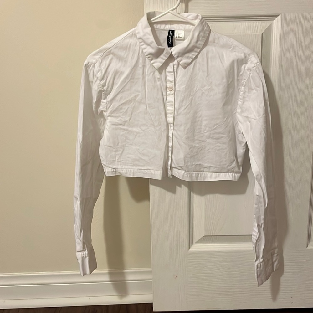White long sleeve button up